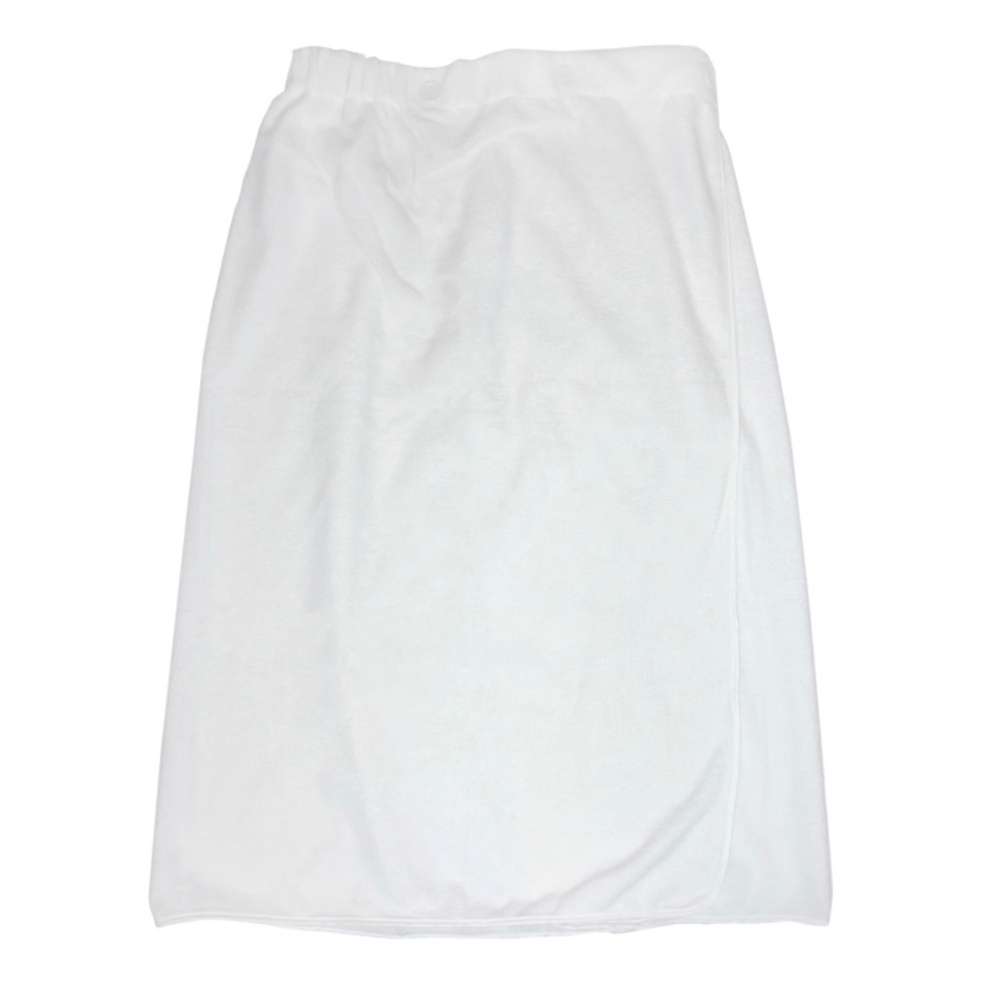 New Body Wrap Towel Adjustable 3 Sizes Quick Drying Lightweight Button Close Wht - Picture 2 of 4